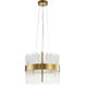 Canada 10 Light 16 inch Gold Chandelier Ceiling Light