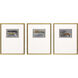 Broken Landscape Gray and Metallic and Rust and Turquoise Framed Art, The Studio