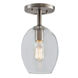 Grand Central 1 Light 6 inch Polished Nickel Flush Mount Ceiling Light