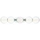 Atomo 5 Light 38 inch Chrome Vanity Light Wall Light