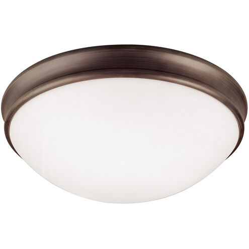 Hansen 3 Light 14 inch Oil Rubbed Bronze Flush Mount Ceiling Light