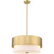 Counterpoint 3 Light 18 inch Modern Gold Pendant Ceiling Light