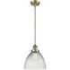Franklin Restoration Seneca Falls LED 9.5 inch Antique Brass Mini Pendant Ceiling Light, Franklin Restoration
