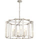 Carson 6 Light 28 inch Polished Nickel Lantern Chandelier Ceiling Light