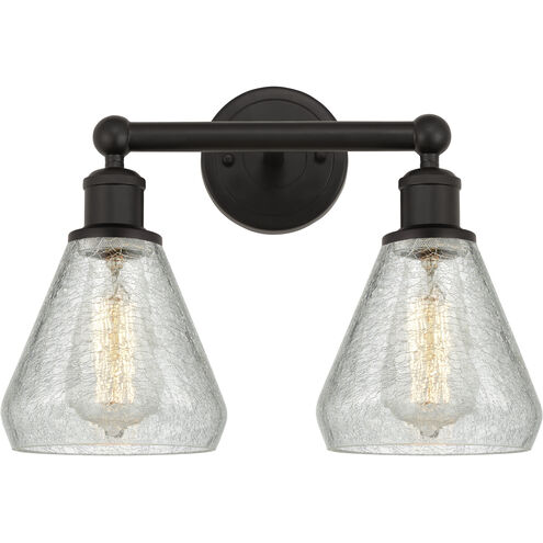 Edison Conesus 2 Light 15 inch Oil Rubbed Bronze Bath Vanity Light Wall Light