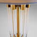 Kerberos 33 inch 100.00 watt Brass Table Lamp Portable Light