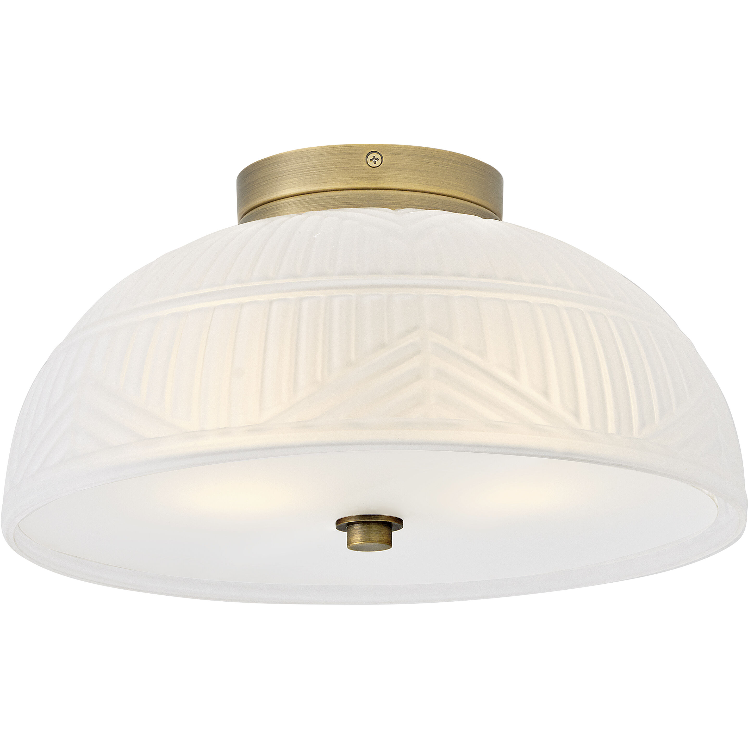 Lisa McDennon Devon 2 Light 13.25 inch Lacquered Brass Foyer Ceiling Light, Ceiling, Flush Mount