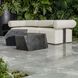 Bolster Back Java Black and Oyster White Outdoor Corner Sofa