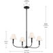 Eadie 4 Light Black Chandelier Ceiling Light