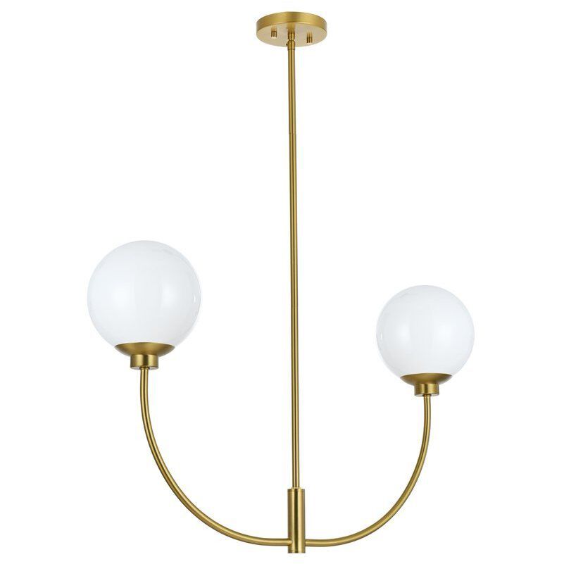 Nyomi 2 Light 30 inch Satin Gold Chandelier Ceiling Light