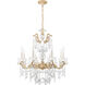 La Scala 8 Light 25 inch Parchment Gold Chandelier Ceiling Light in Heritage, Parchment Gold Cast