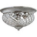 Plantation 3 Light 16 inch Polished Antique Nickel Indoor Bath Flush Mount Ceiling Light