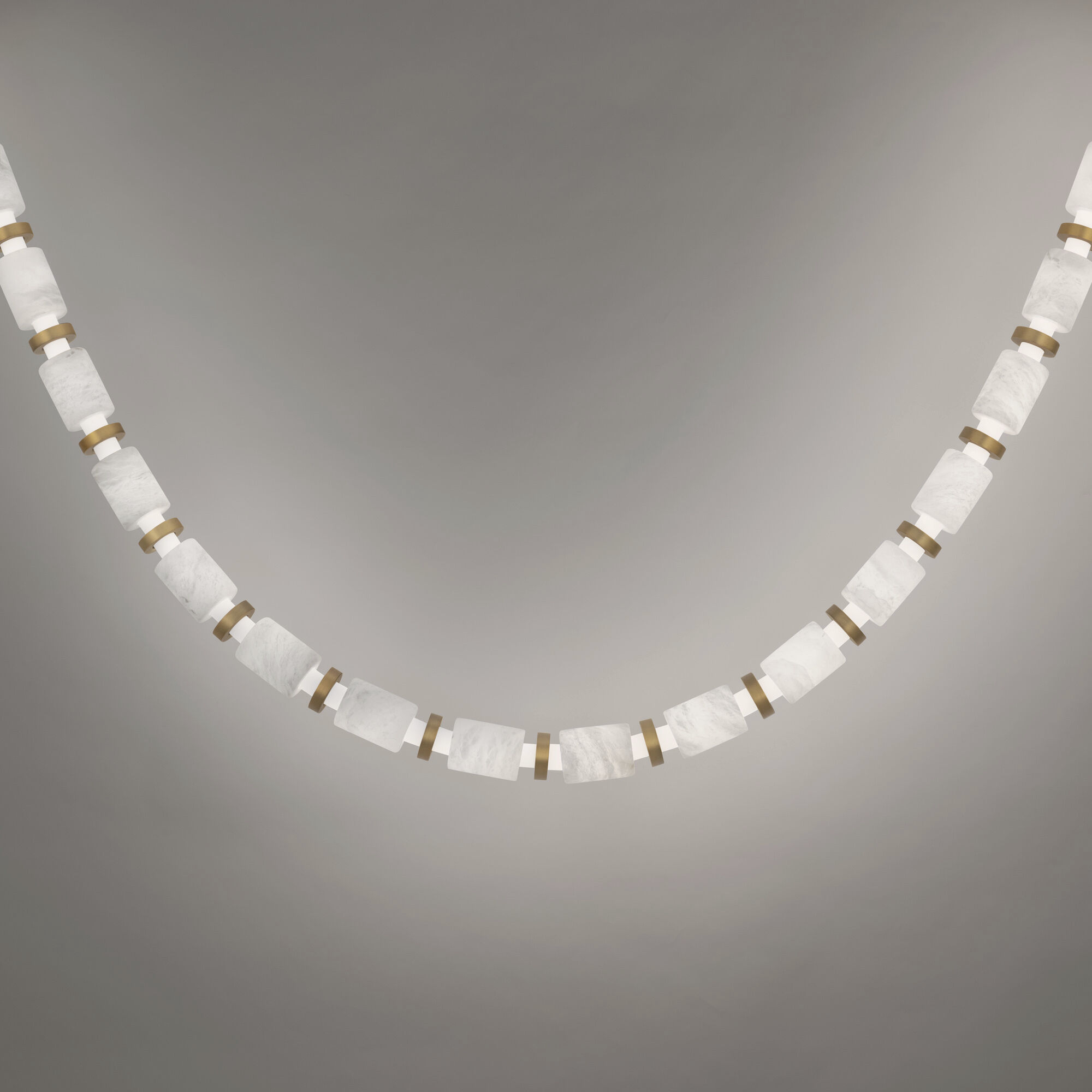 Entice 48 Light 2 inch Aged Brass Pendant Ceiling Light in 2700K