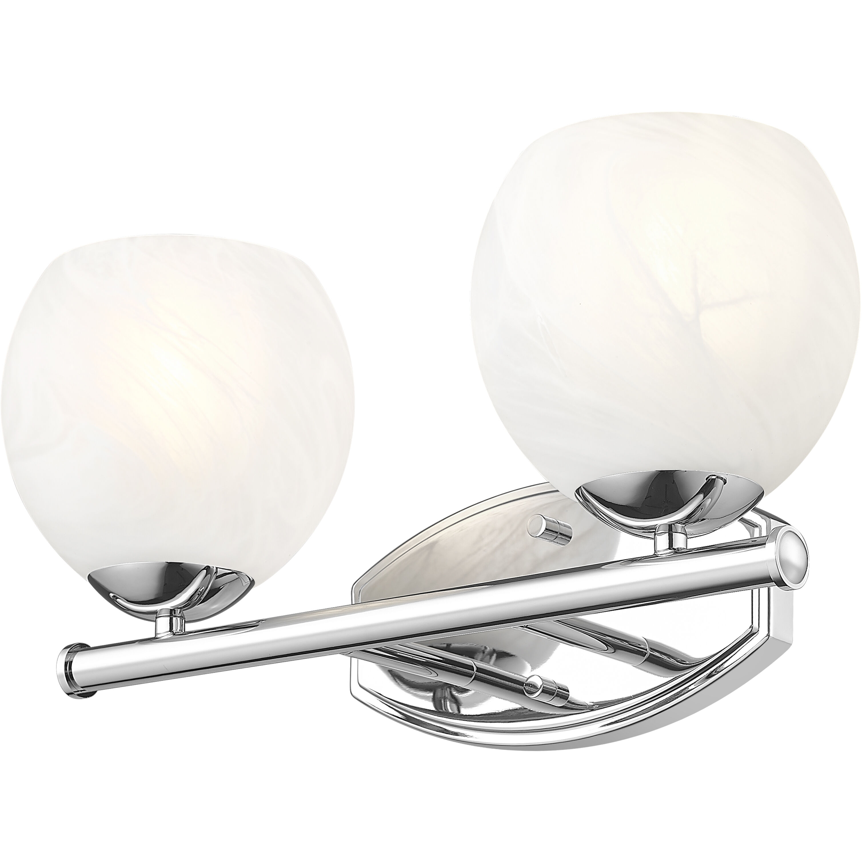 Colette Vanity Wall Light in Chrome
