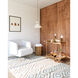Alora Mood Chapelle 1 Light 22.13 inch Aged Gold and White Linen Pendant Ceiling Light