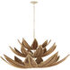 Cubana 12 Light 56.25 inch Coco Cream Three-Tier Chandelier Ceiling Light
