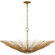 AH by Alexa Hampton Helios 4 Light 32 inch Antique Gild Pendant Ceiling Light