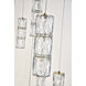 Polaris LED 28 inch Gold Chandelier Ceiling Light