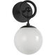 Alora Mood Fiore 1 Light 6 inch Matte Black Bath Vanity Light Wall Light