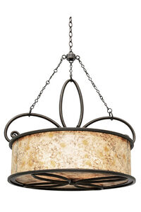 Whitfield 4 Light 28 inch Aged Silver Pendant Ceiling Light in Antique Copper, Without Shade
