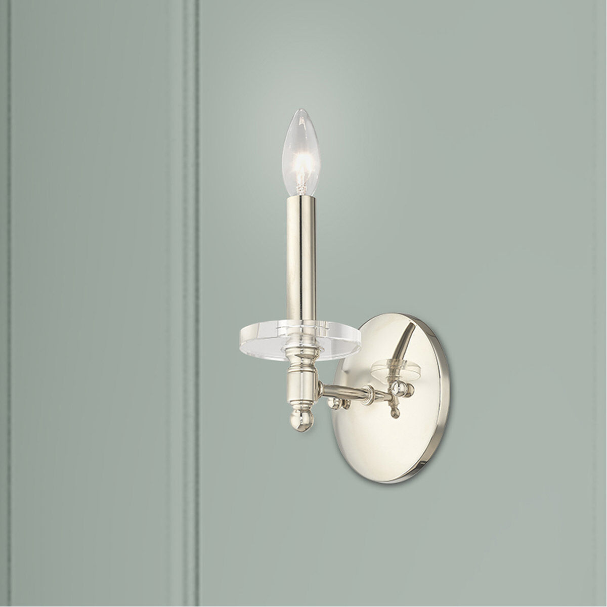 Bennington 1 Light 5 inch Polished Nickel Wall Sconce Wall Light