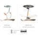 Disc LED 7.4 inch Brushed Nickel Flush Mount Ceiling Light in 4000K