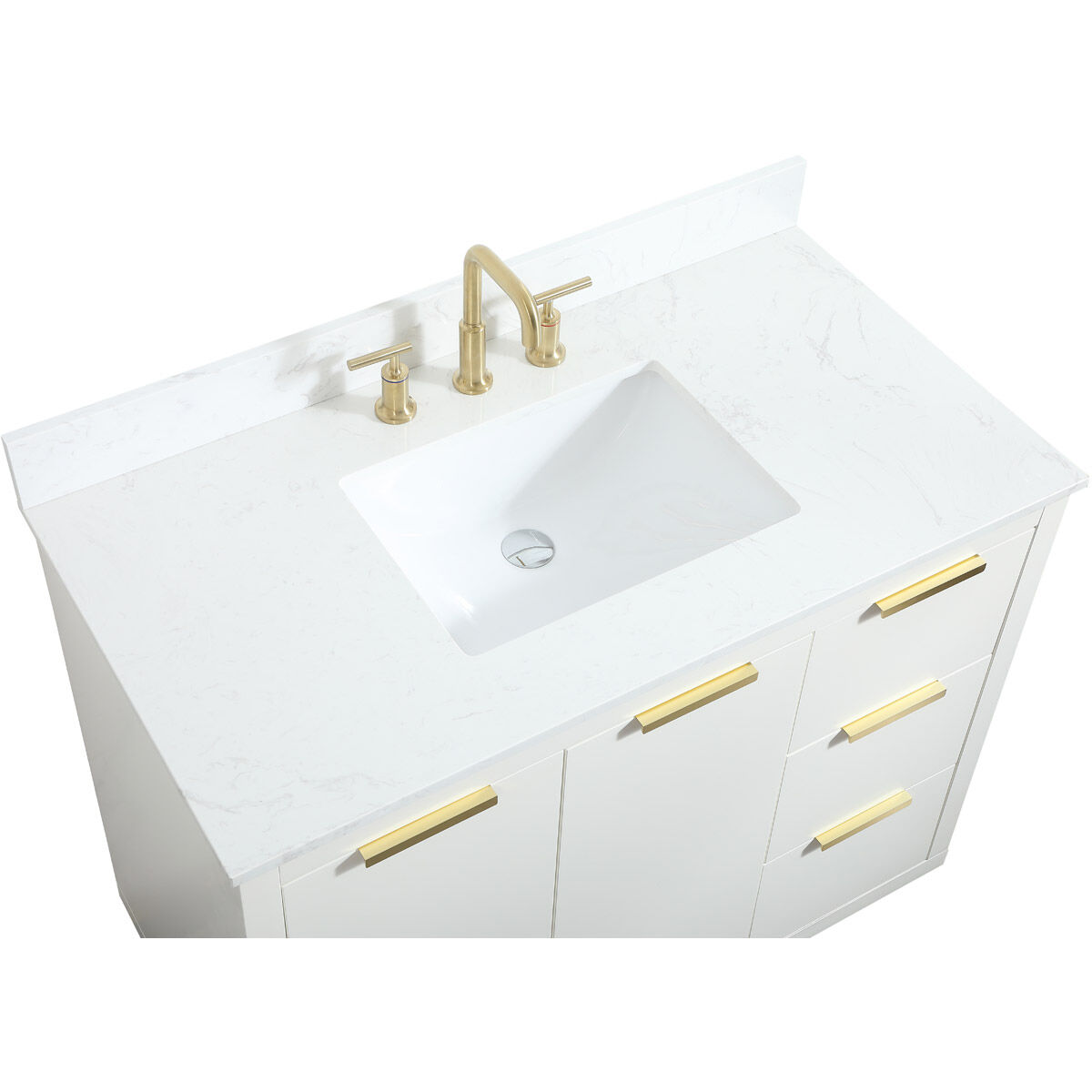 Blake 42 X 22 X 34 inch White Vanity Sink Set