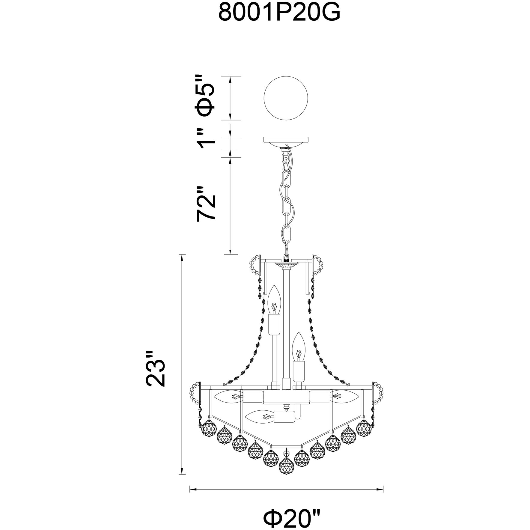 Empire 14 Light 20 inch Gold Down Chandelier Ceiling Light
