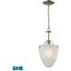 Jackson LED 9 inch Brushed Nickel with White Semi Flush Mount Ceiling Light, Convertible