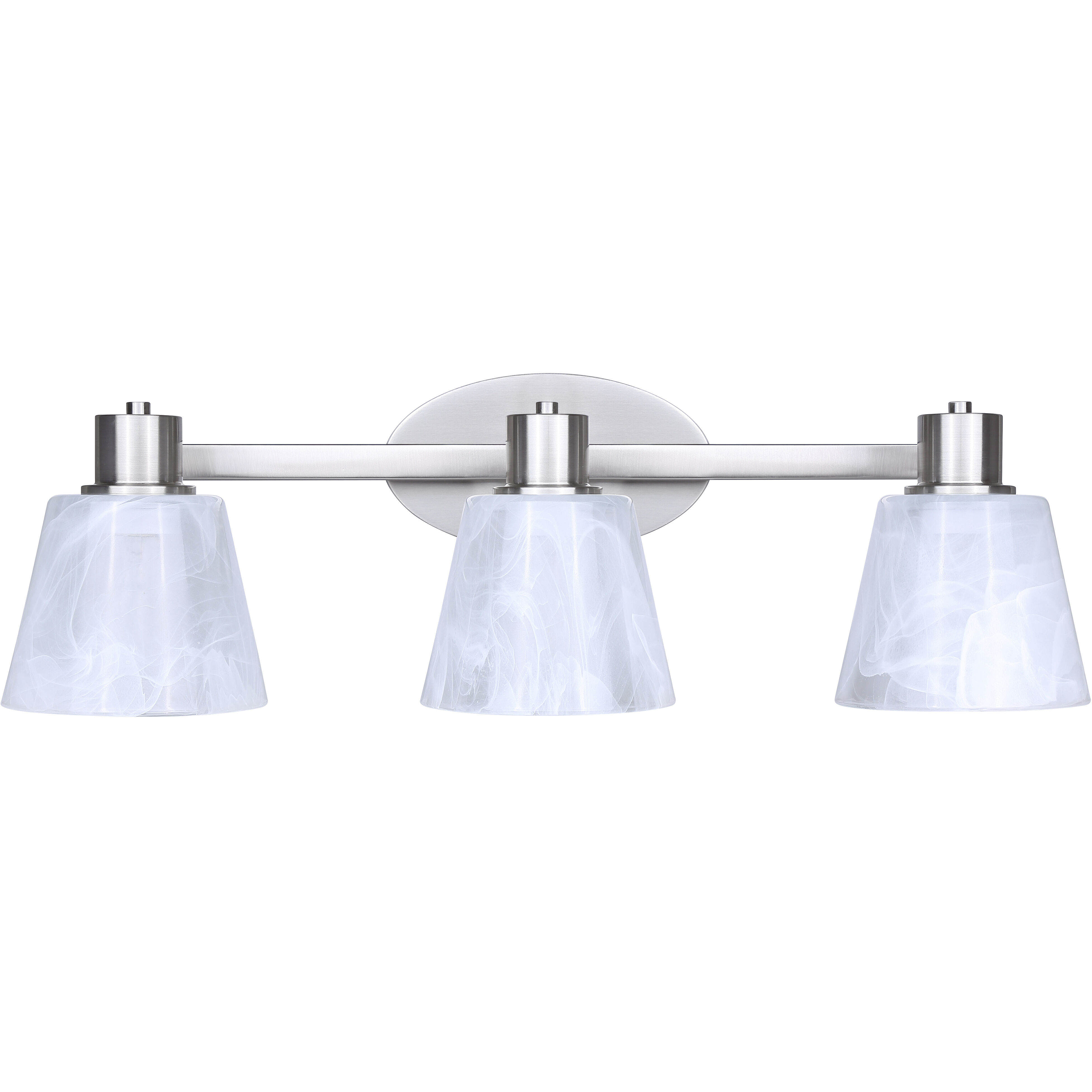 Luelle 3 Light 25 inch Brushed Nickel Vanity Light Wall Light