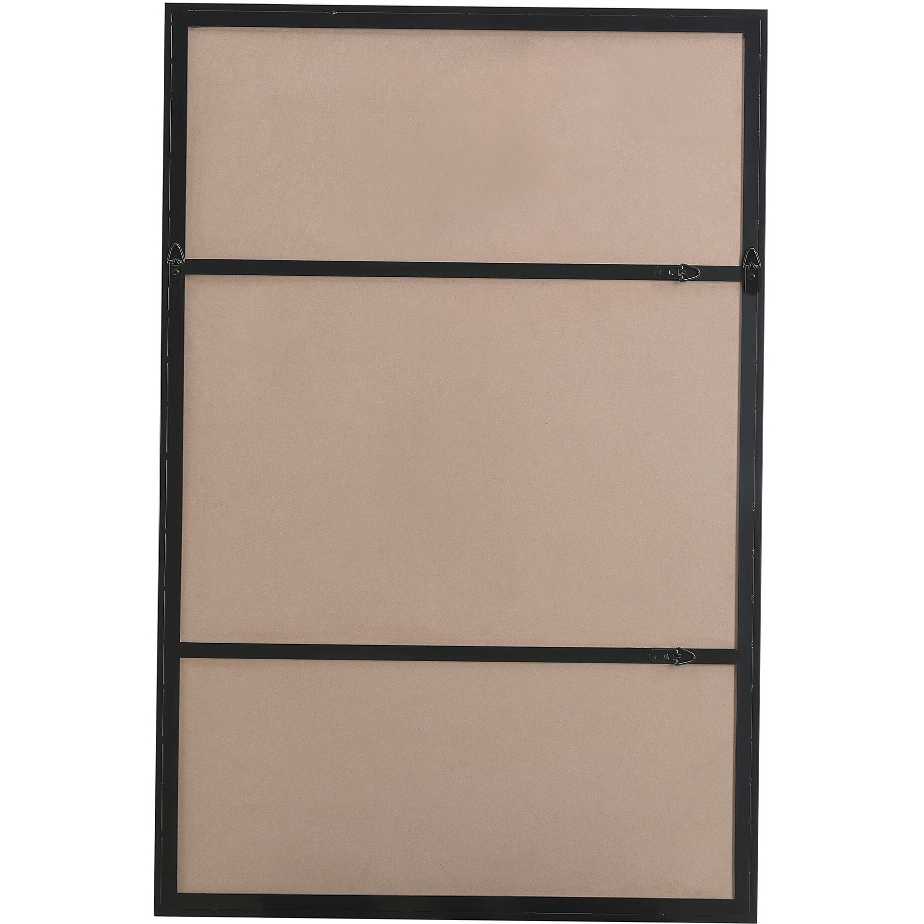 Annalise 45 X 30 inch Clear and Matte Black Wall Mirror