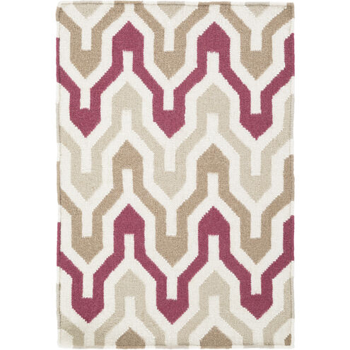 Fallon 36 X 24 inch Burgundy, Camel, Ivory Rug