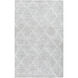 Rize 108 X 72 inch Light Silver/Silver/Warm Grey Handmade Rug in 6 x 9