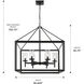 Smyth 26.63 inch 60.00 watt Matte Black Chandelier Ceiling Light in Clear Glass