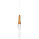 Kindjal LED 5.9 inch Aged Brass Mini Pendant Ceiling Light, Beyond