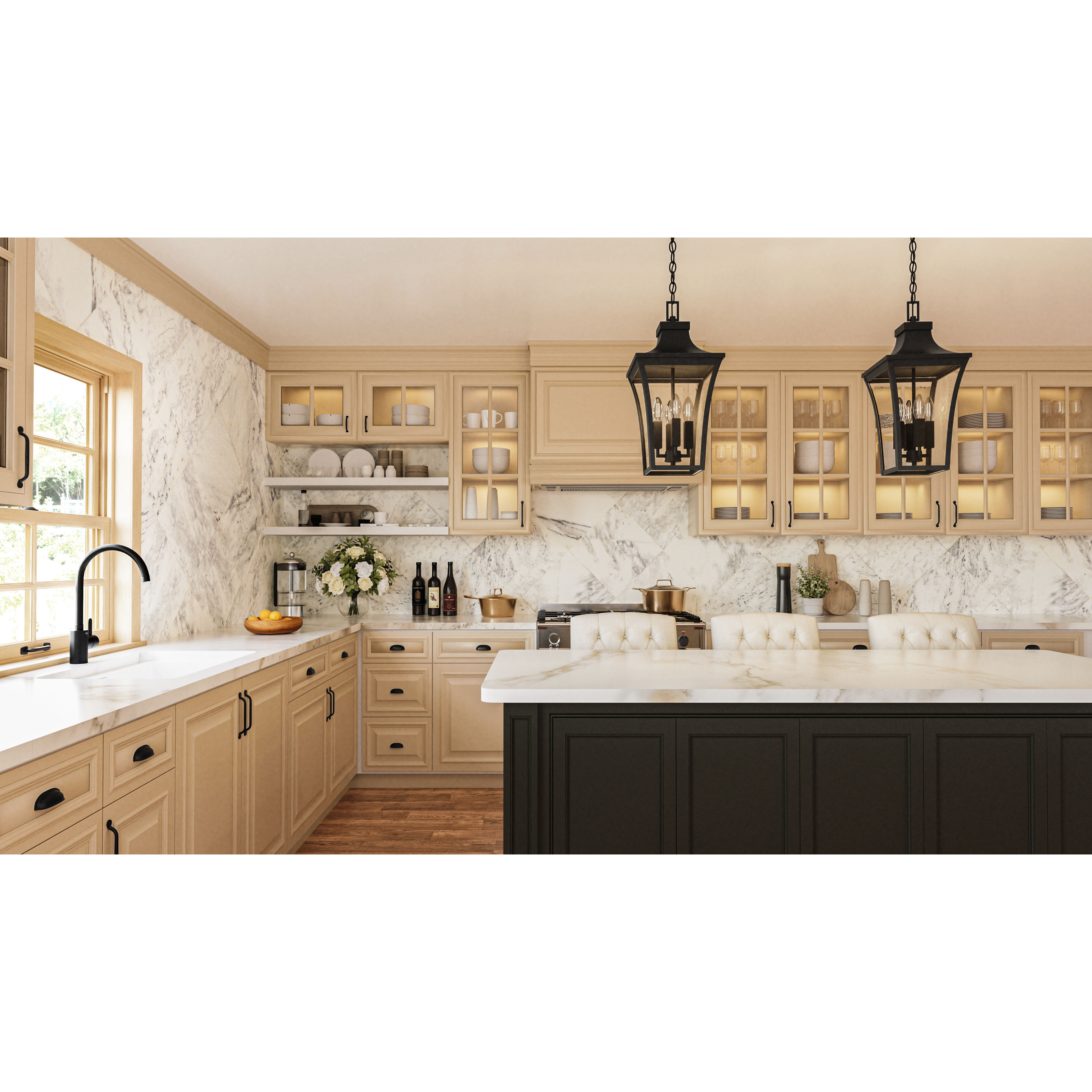 Quentin 4 Light 10 inch Earth Black Mini Pendant Ceiling Light, Small