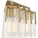 Sacremento 4 Light 32 inch Warm Brass Vanity Light Wall Light, Essentials