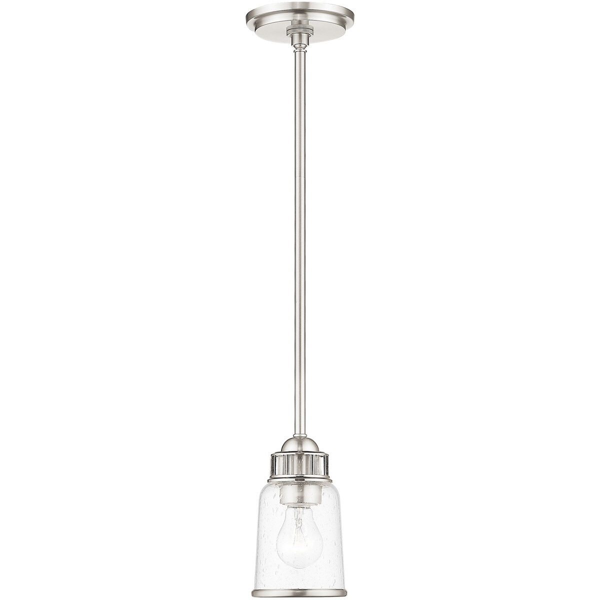 Lawrenceville 1 Light 5 inch Brushed Nickel Mini Pendant Ceiling Light
