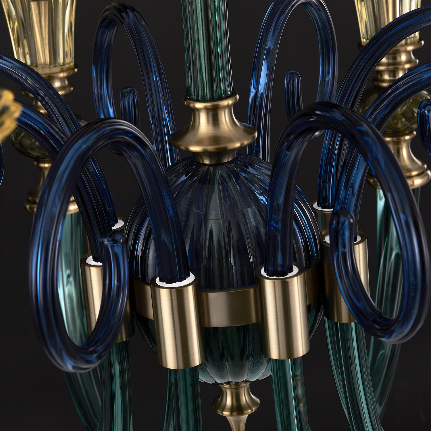 Tinta 8 Light 42 inch Winter Brass Pendant Ceiling Light