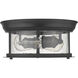 Sonna 2 Light 11 inch Matte Black Flush Mount Ceiling Light