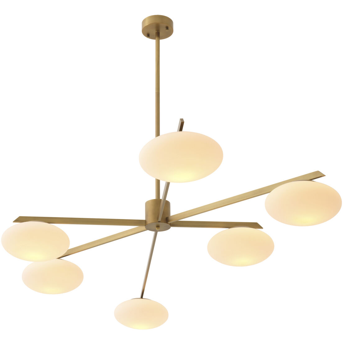 Evergreen 6 Light 82.68 inch Antique Brass Chandelier Ceiling Light, Large