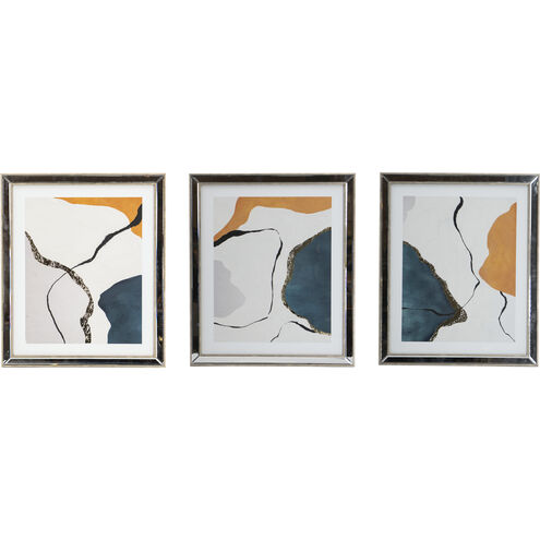 Modern Blue/Orange Wall Art