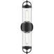 Lancaster 2 Light 21.13 inch Textured Black Exterior Wall Sconce