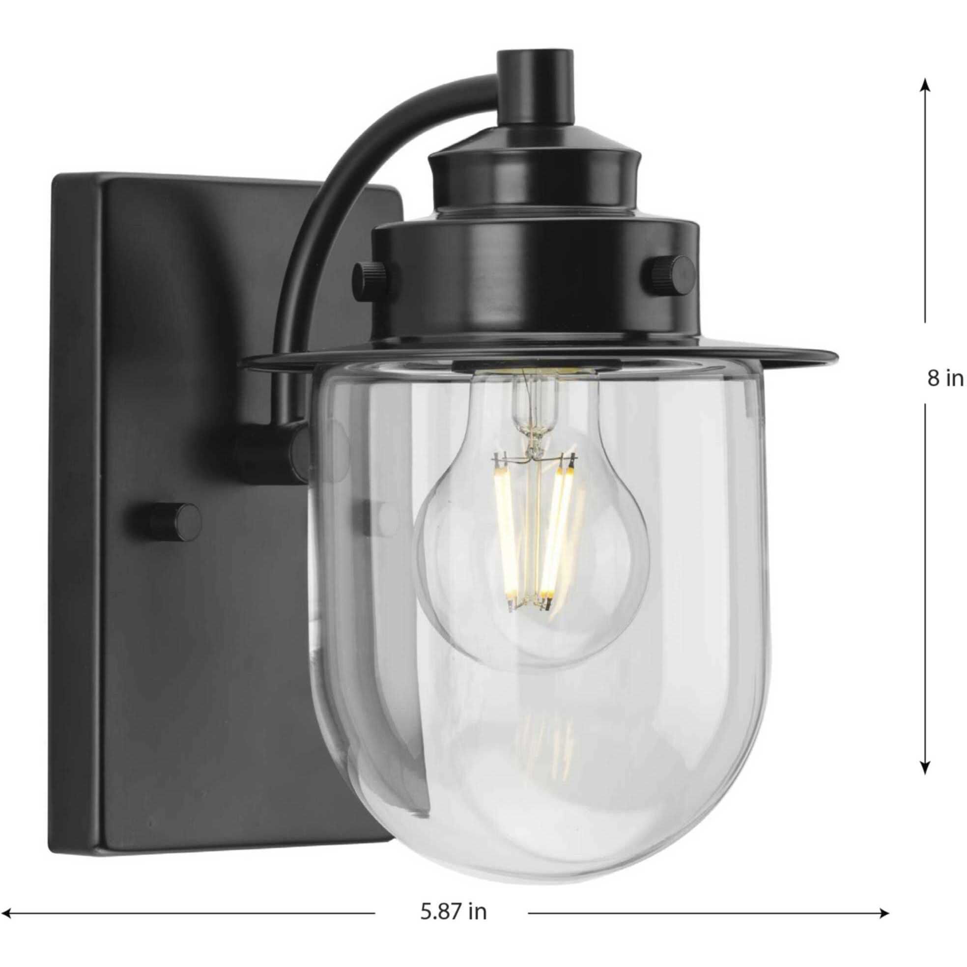 Northlake 1 Light 5.87 inch Matte Black Bath Light Wall Light