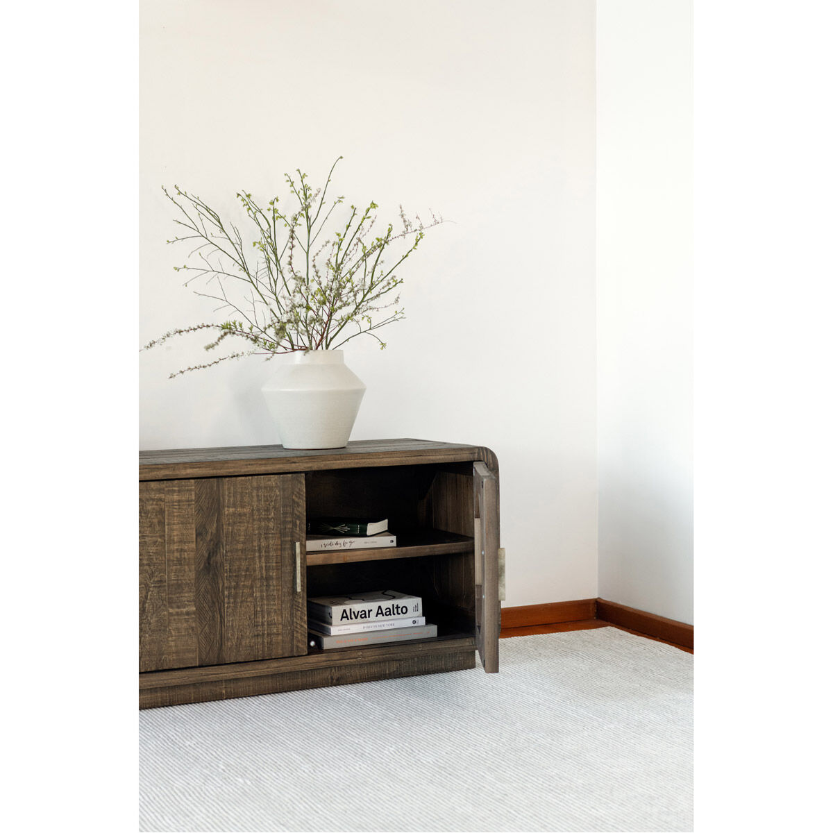 Monterey 83 inch Brown Media Cabinet