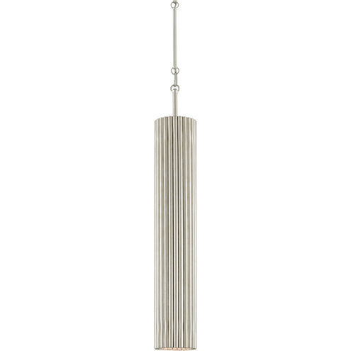 Penfold 1 Light 4.5 inch Silver Leaf/Painted Silver Pendant Ceiling Light