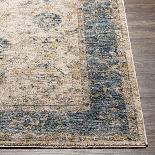 Mirabel 48 X 31 inch Teal Rug in 2 x 4, Rectangle
