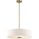 Independence 3 Light 20 inch Classic Bronze Pendant/Semi Flush Ceiling Light
