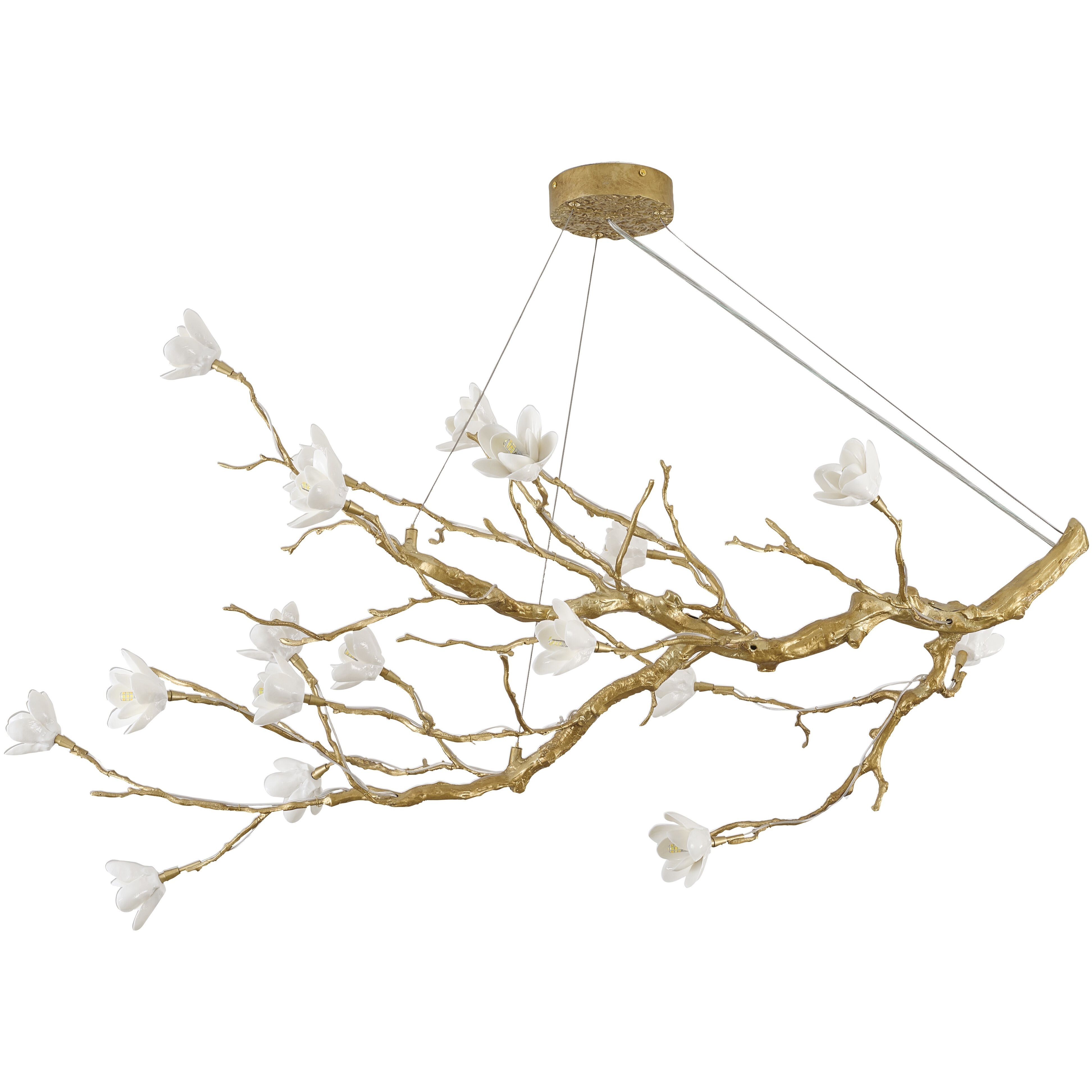 CC Series 18 Light 23.62 inch Brass Chandelier Ceiling Light