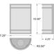 Lola 1 Light 7.25 inch Brushed Steel Wall Sconce Wall Light